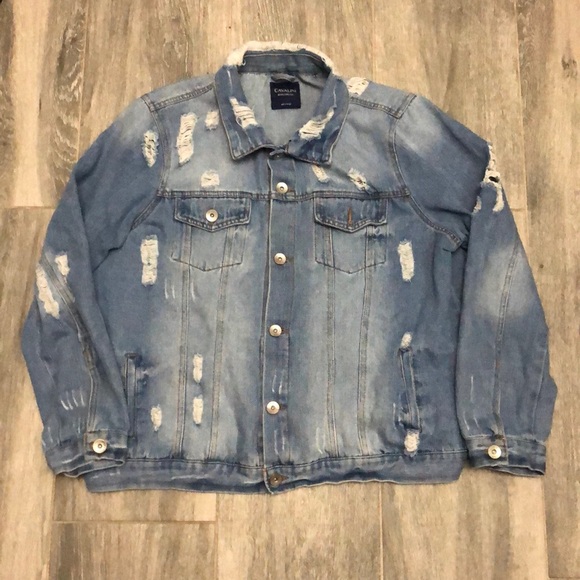 Cavalini Distressed Denim Jacket 